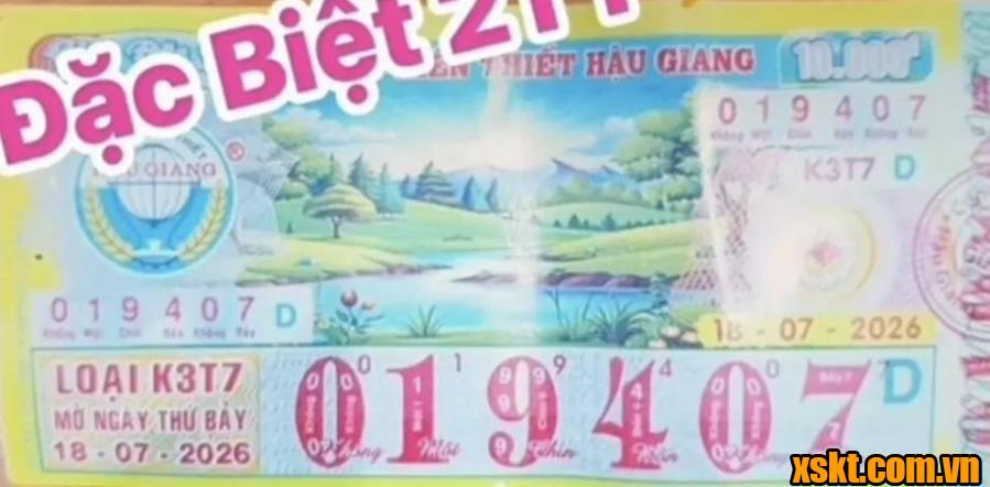 Tờ vé số độc đắc đài Hậu Giang được tặng trong đám cưới