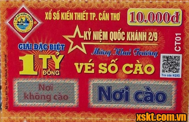 XSKT Cần Thơ phát hành vé số cào mới