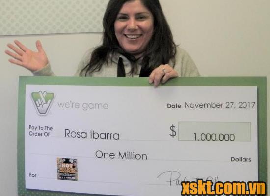 Rose Ibarra vui mừng nhận giải thưởng trị giá hơn 22 tỷ đồng