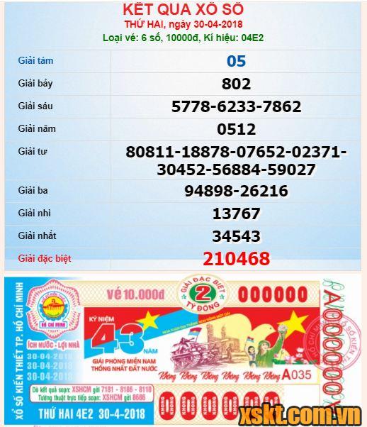 XSHCM ngày 30/4/2018