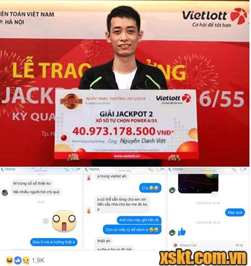 Chàng trai photoshop trúng giải Jackpot 40 tỷ xổ số Power 6/55