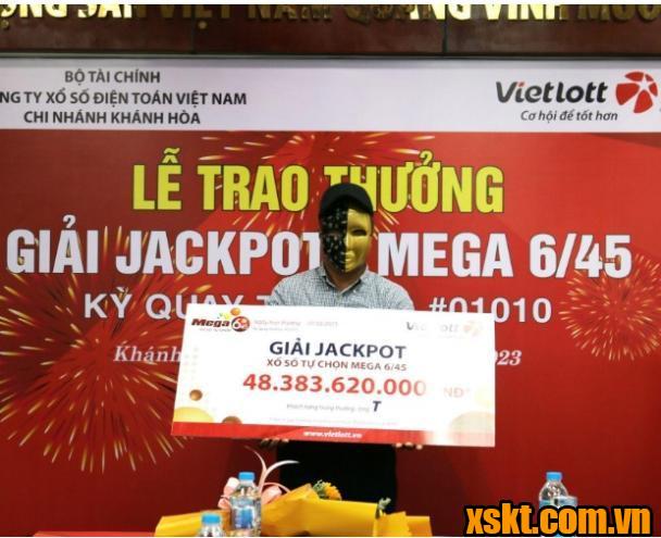 Ông T tại Khánh Hòa nhận 48 tỷ đồng của Vietlott