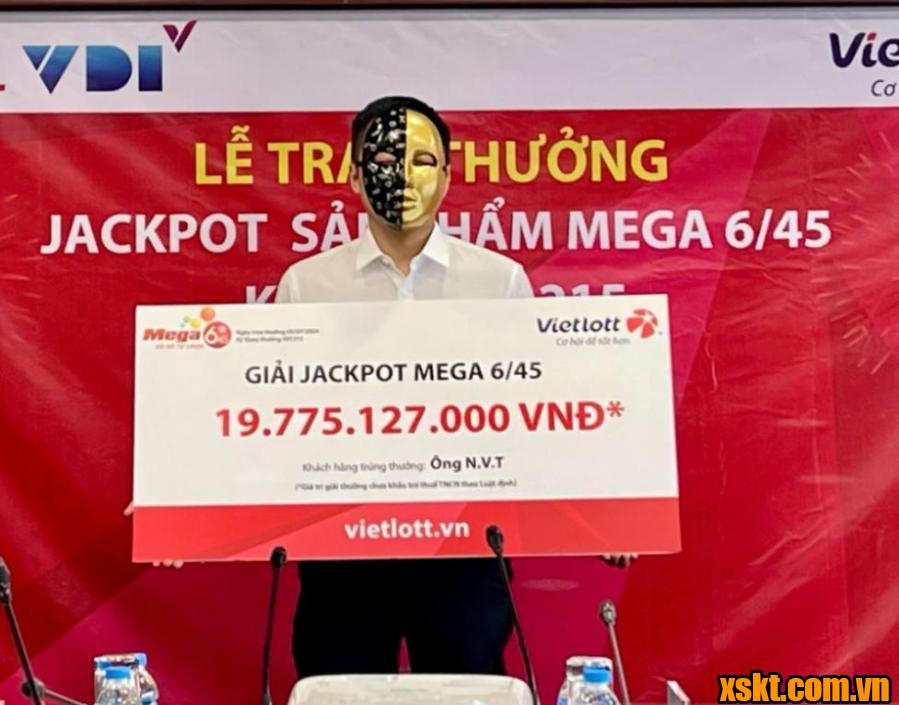 Anh T ở Hà Nội may mắn trúng Jackpot hơn 19 tỷ đồng