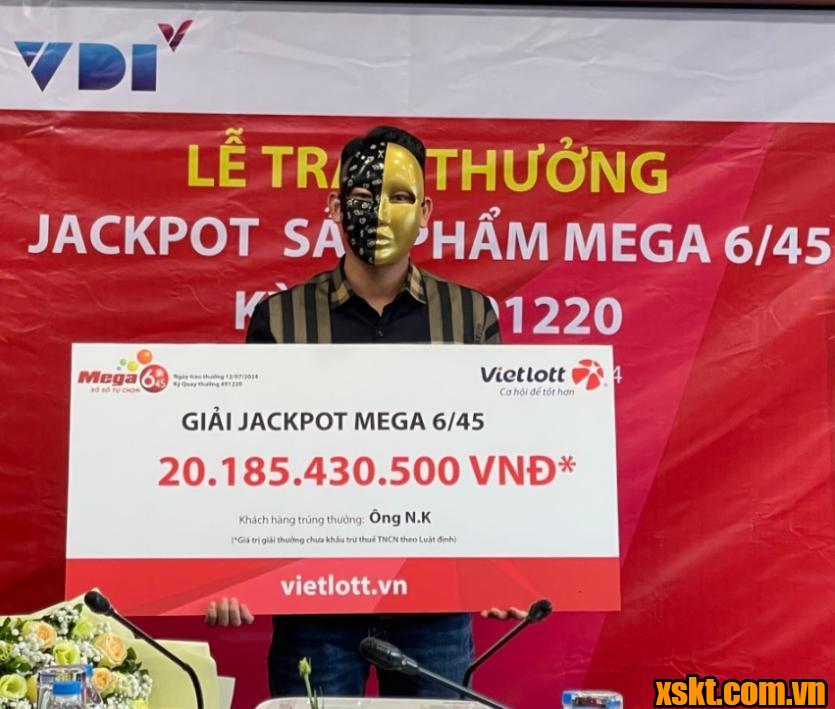 Anh N.K ở Tuyên Quang may mắn trúng Jackpot hơn 20 tỷ đồng