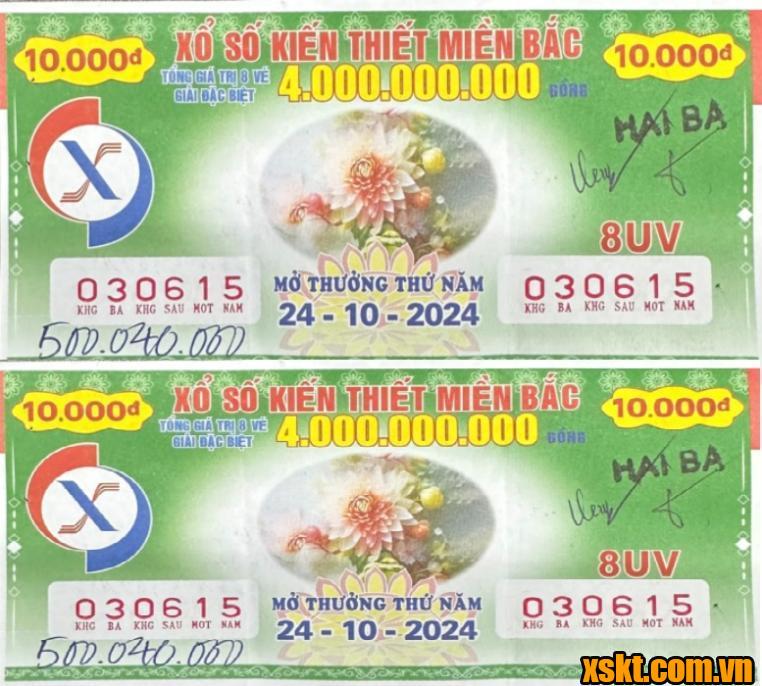 Đã có khách hàng Đội Cấn Ba Đình trúng 500 triệu đồng kỳ quay ngày 24/10