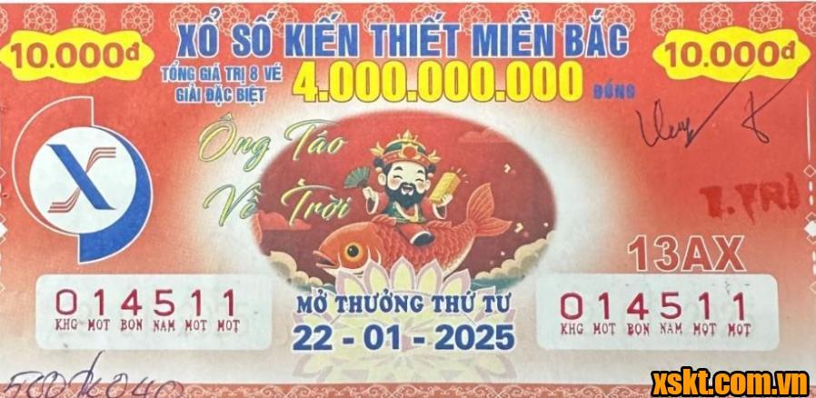 Đã có khách hàng ở Hoàn Kiếm Hà Nội trúng 500 triệu đồng kỳ quay ngày 22/1