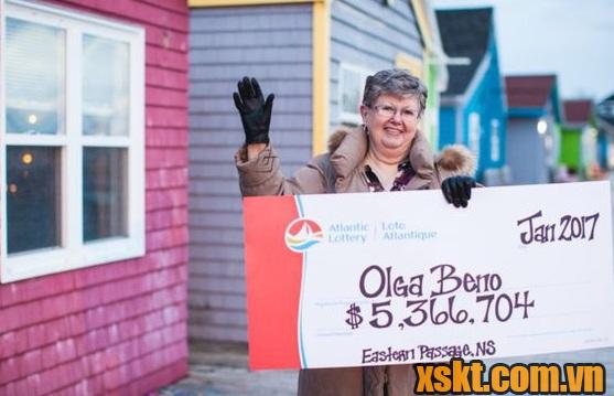 Dãy số trong mơ giúp bà Olga đổi đời với giải thưởng trên 5 triệu CAD