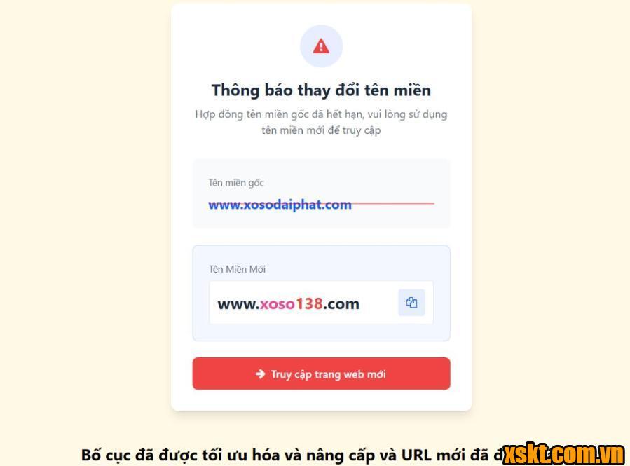 Thông báo chuyển hướng của Xổ Số Đại Phát