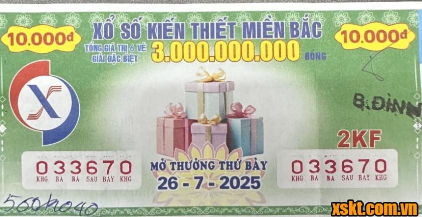 Đã có khách hàng ở Ba Đình Hà Nội trúng hơn 500 triệu đồng kỳ quay ngày 26/7