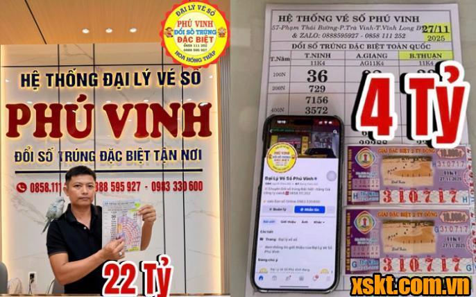 Hình ảnh 11 vé số trúng giải đặc biệt của XSKT Bình Thuận mở thưởng ngày 27/11/2025