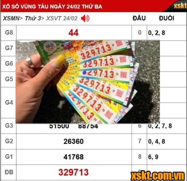 Hình ảnh tấm vé trúng thưởng của nam công nhân