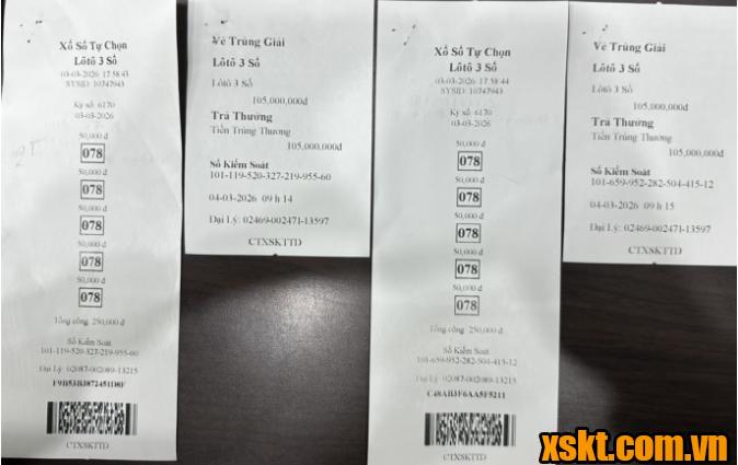 Khách hàng may mắn trúng 840 triệu đồng xổ số điện toán Lotto 3 số