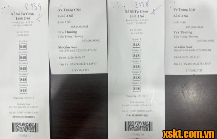 Khách hàng ở Ba Đình Hà Nội trúng hơn 500 triệu đồng kỳ quay ngày 16/3/2026