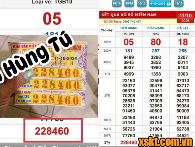 Con rể tặng mẹ vợ 3 vé số trúng độc đắc XSKT Tiền Giang