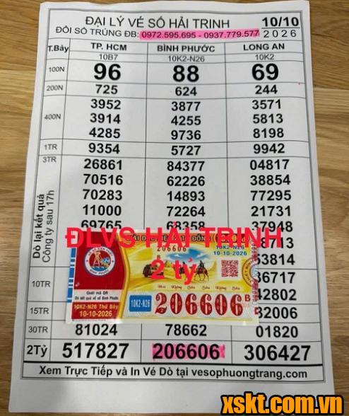 Đại lý đến nhà đổi thưởng cho khách hàng Đồng Tháp trúng độc đắc XSKT Bình Phước