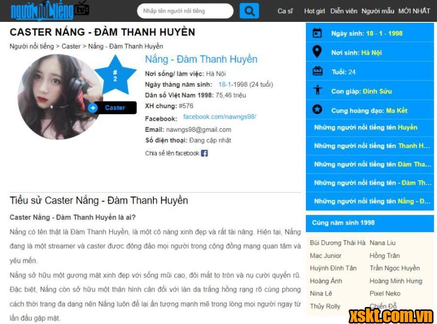 Nguoinoitieng .TV có thông tin đầy đủ về những người nổi tiếng