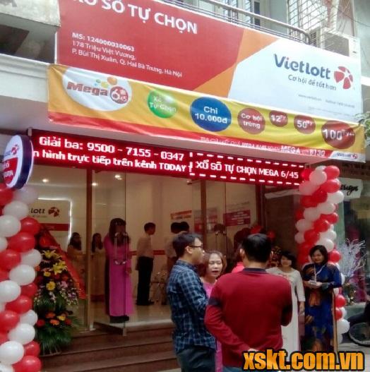 Điểm bán hàng của Vietlott tại Bùi Thị Xuân - Hai Bà Trưng - Hà Nội