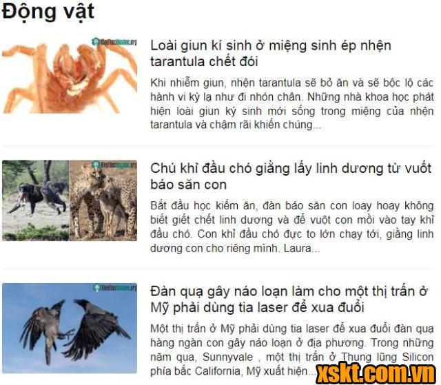 Lĩnh vực động vật luôn thu hút rất độc giả