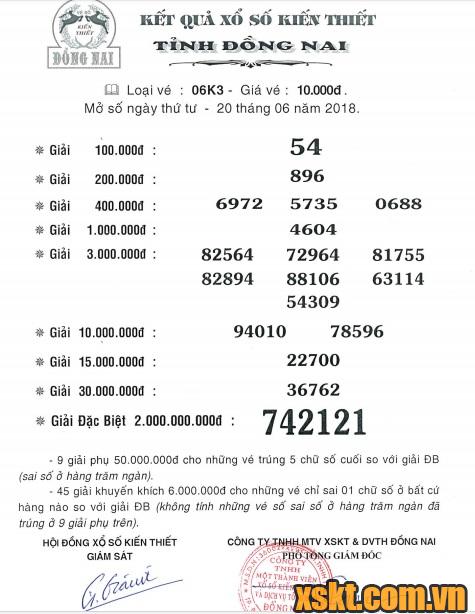 XSDN ngày 20/6/2018