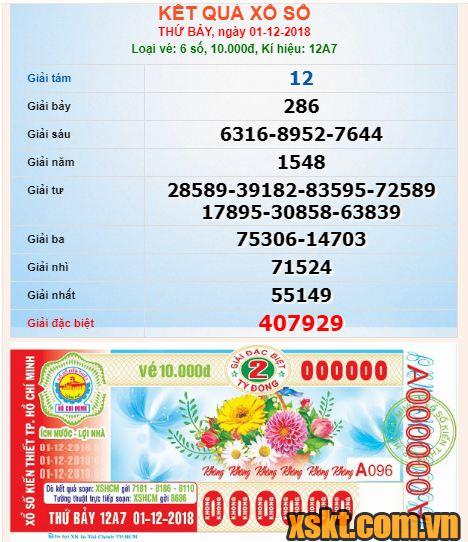 XSHCM ngày 1/12/2018