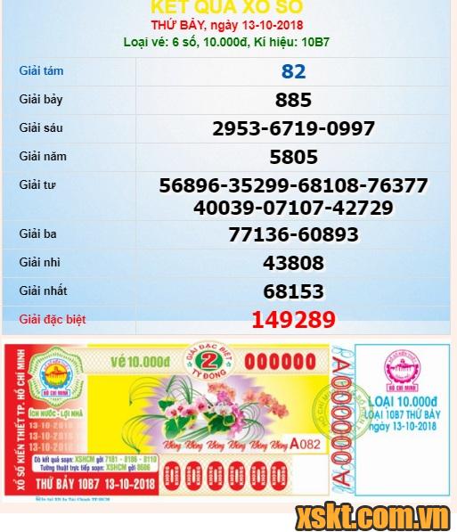 XSHCM ngày 13/10/2018