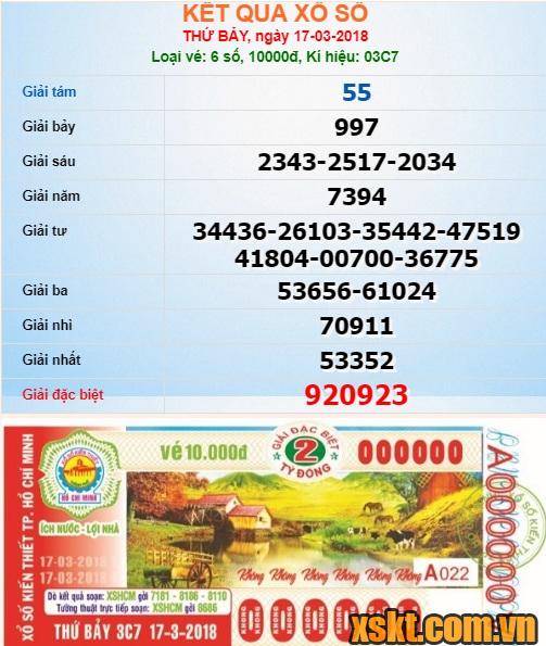 XSHCM ngày 17/3/2018