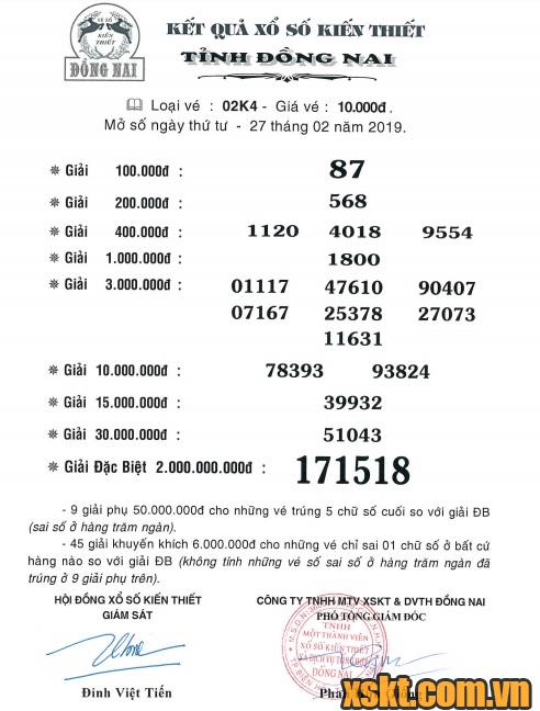 XSDN ngày 27/2/2019