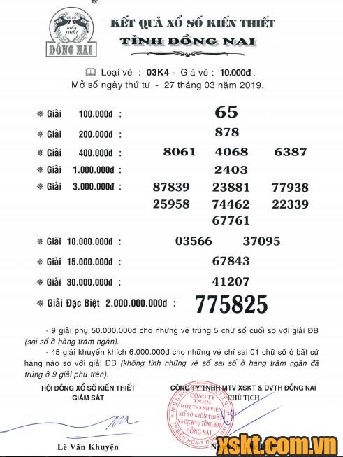 XSDN ngày 27/3/2019