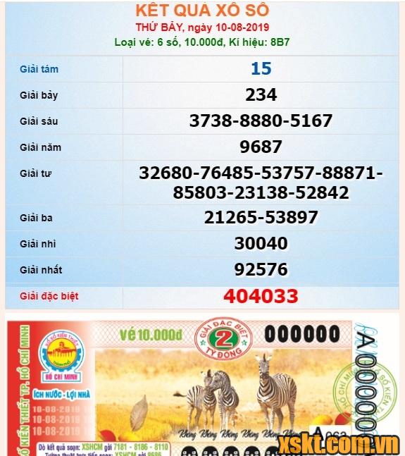 XSHCM ngày 10/8/2019