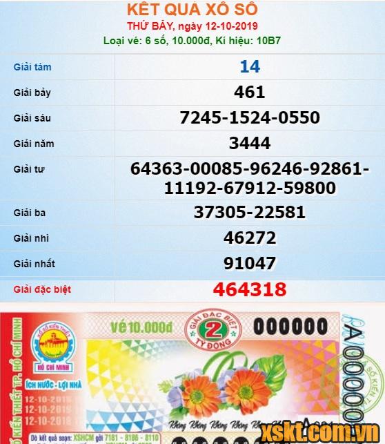 XSHCM ngày 12/10/2019