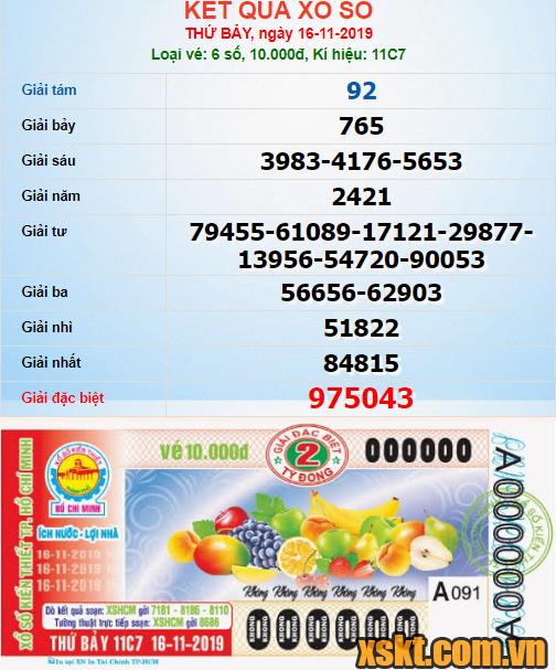 XSHCM ngày 16/11/2019