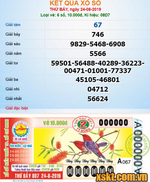 XSHCM ngày 24/8/2019