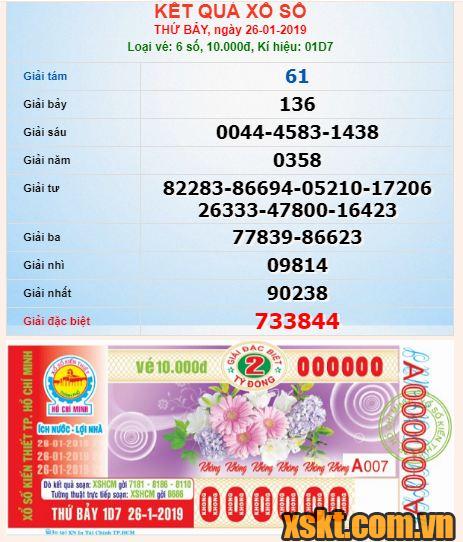 XSHCM ngày 26/1/2019