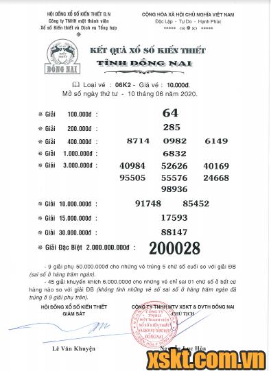 XSDN ngày 10/6/2020