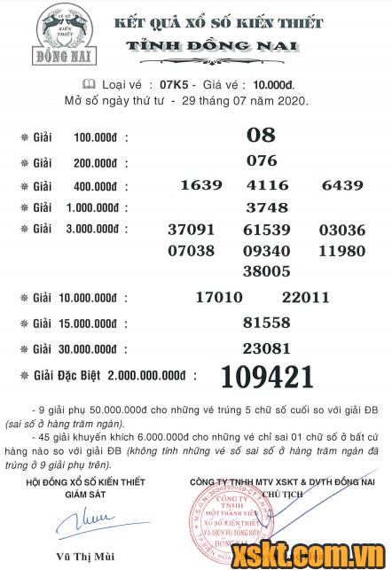 XSDN ngày 29/7/2020