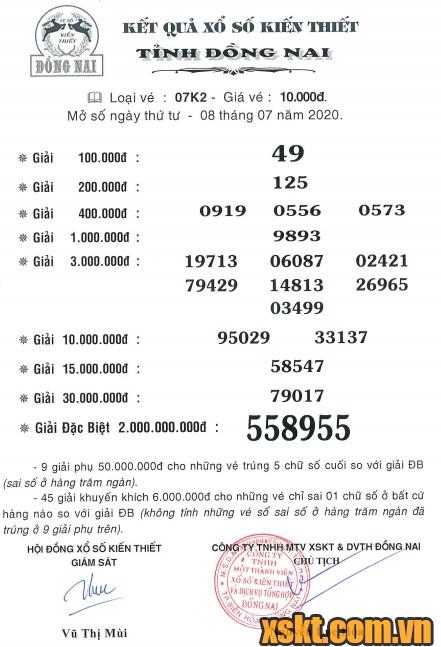 XSDN ngày 8/7/2020