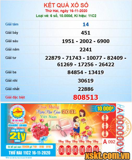 XSHCM ngày 16/11/2020