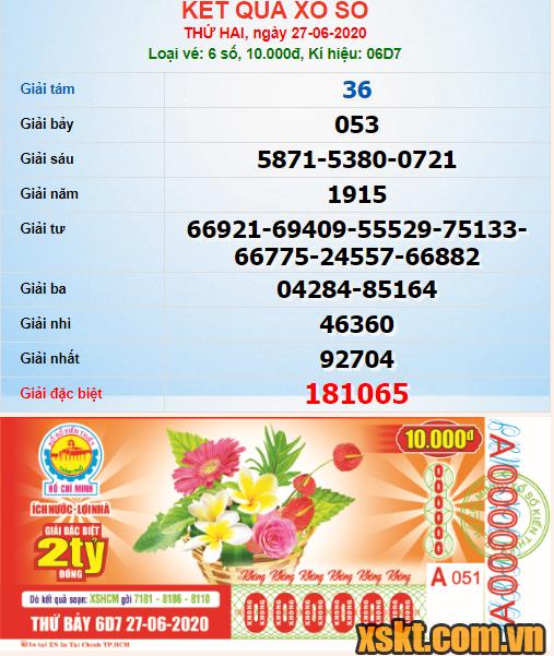 XSHCM ngày 27/6/2020