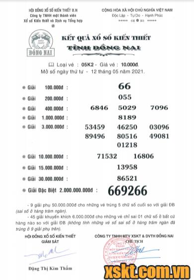 XSDN ngày 12/5/2021