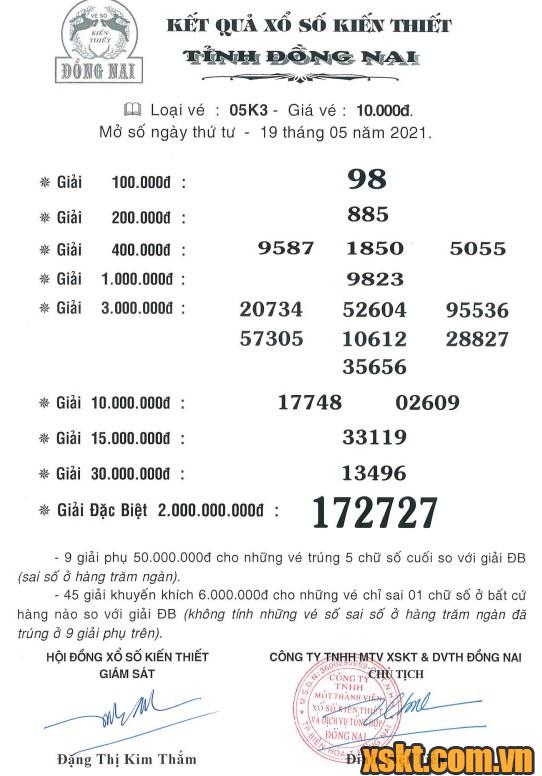 XSDN ngày 19/5/2021