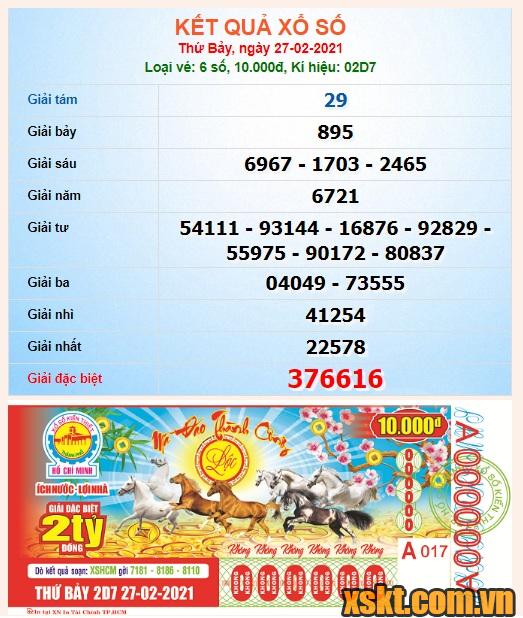 XSHCM ngày 27/2/2021