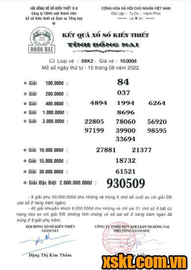 XSDN ngày 10/8/2022