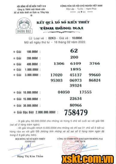 XSDN ngày 16/2/2022