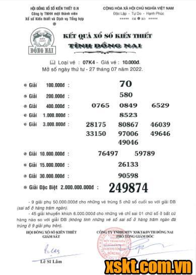 XSDN ngày 27/7/2022
