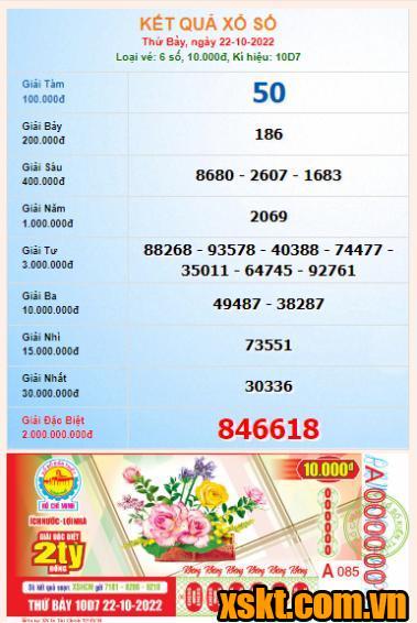 XSHCM ngày 22/10/2022