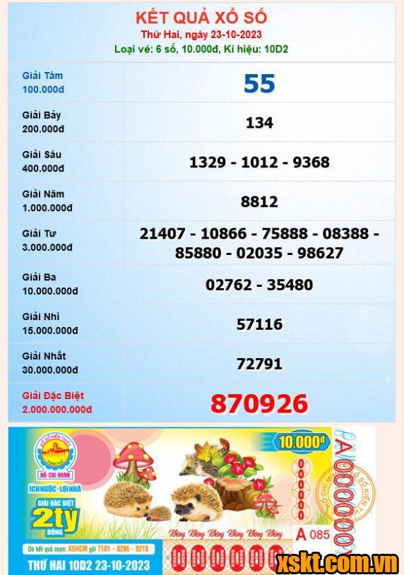 XSHCM ngày 28/10/2023
