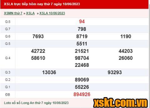 XSLA ngày 10/6/2023