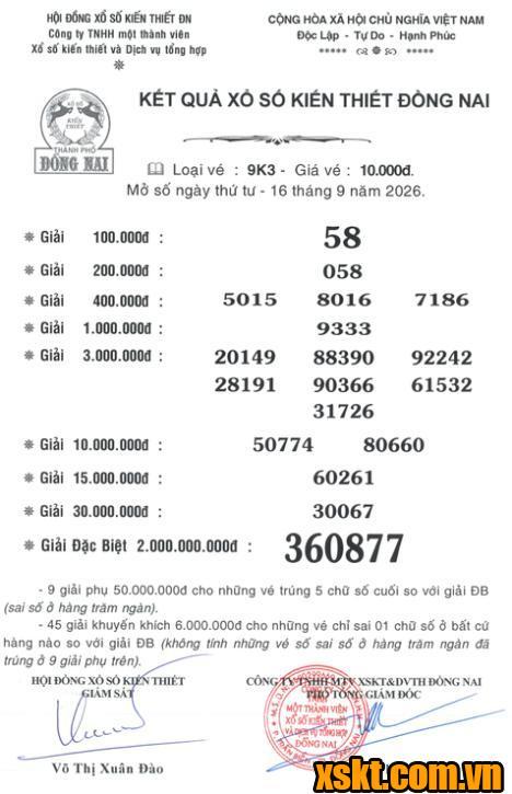 XSDN ngày 16/9/2026