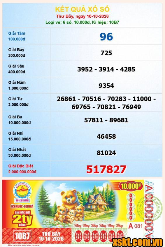 XSHCM ngày 10/10/2026