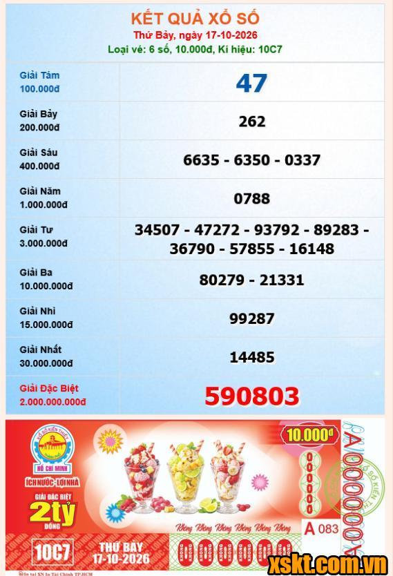 XSHCM ngày 17/10/2026